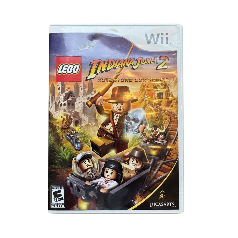 Nintendo Lego Wii Indiana Jones 2 Video Game In Box Used Tested Works Booklet